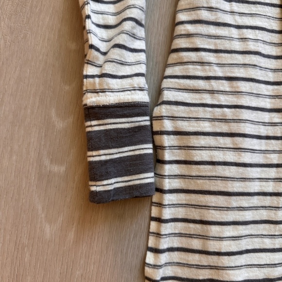 Toad&Co Striped Beachy Hoodie Turquiose and Grey - Picture 3 of 10